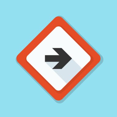 doğru yönde mesaj simgesi