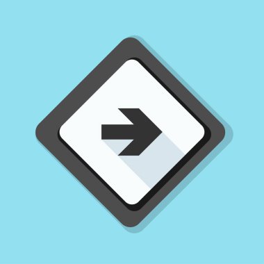 doğru yönde mesaj simgesi