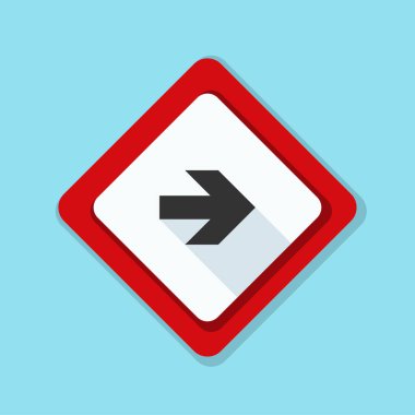 doğru yönde mesaj simgesi