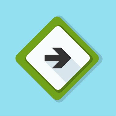 doğru yönde mesaj simgesi