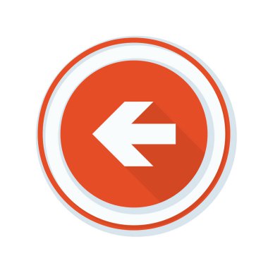 sol yön mesaj simgesi