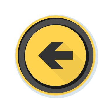 sol yön mesaj simgesi