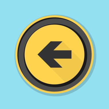 sol yön mesaj simgesi