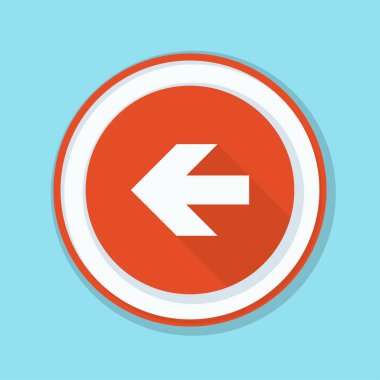 sol yön mesaj simgesi