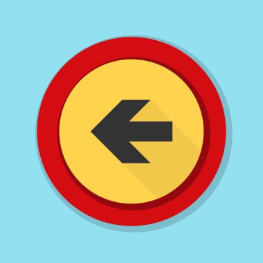 sol yön mesaj simgesi