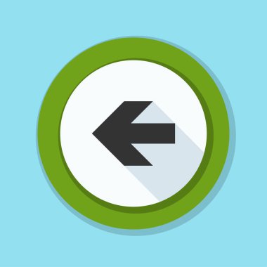 sol yön mesaj simgesi