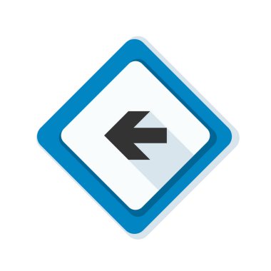 sol yön mesaj simgesi