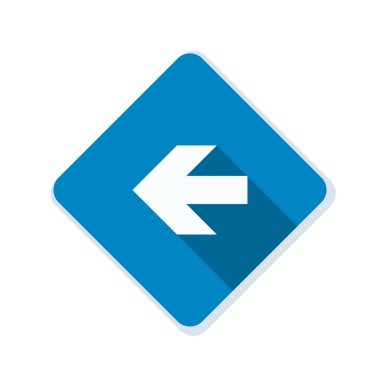 sol yön mesaj simgesi