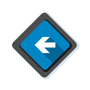 sol yön mesaj simgesi