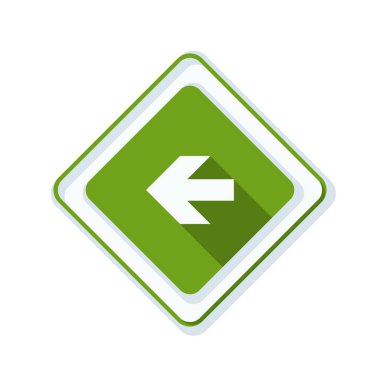 sol yön mesaj simgesi