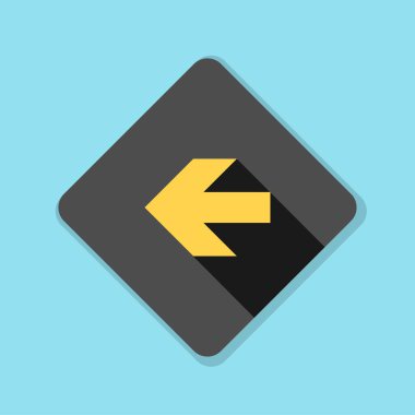 sol yön mesaj simgesi