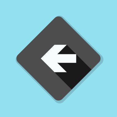 sol yön mesaj simgesi