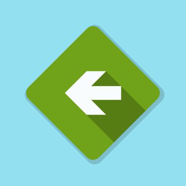 sol yön mesaj simgesi