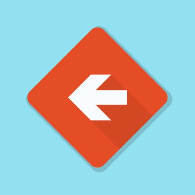 sol yön mesaj simgesi