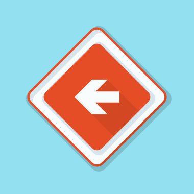 sol yön mesaj simgesi