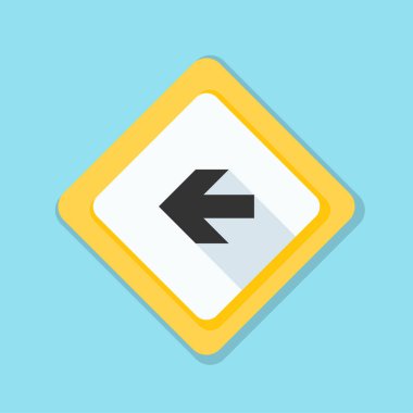 sol yön mesaj simgesi