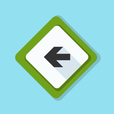 sol yön mesaj simgesi