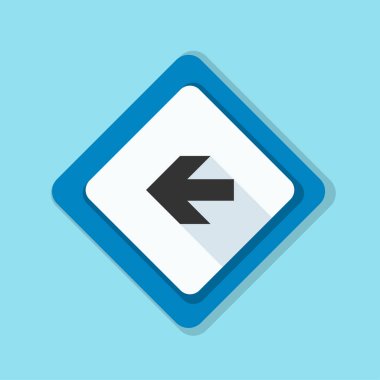 sol yön mesaj simgesi