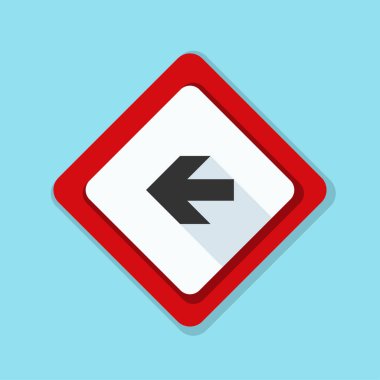 sol yön mesaj simgesi