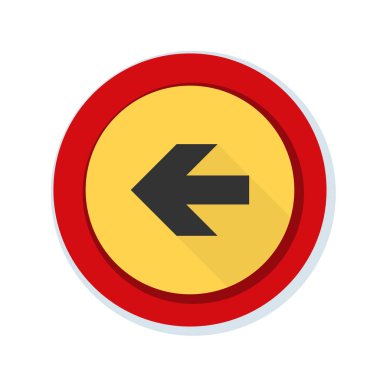 sol yön mesaj simgesi