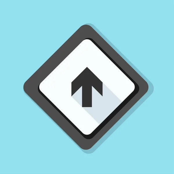 Delante icono de la señal de tráfico — Archivo Imágenes Vectoriales