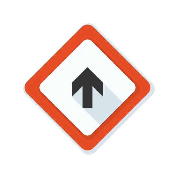 Icône panneau de signalisation avant — Image vectorielle