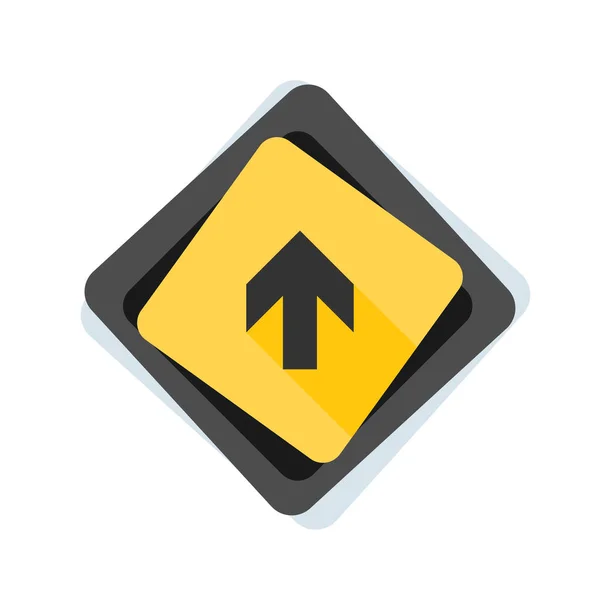 Înainte pictograma roadsign — Vector de stoc