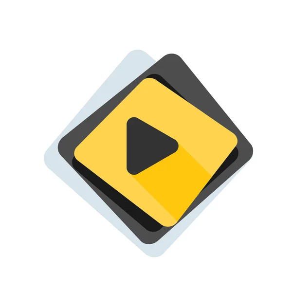 Video play icon — Stock Vector