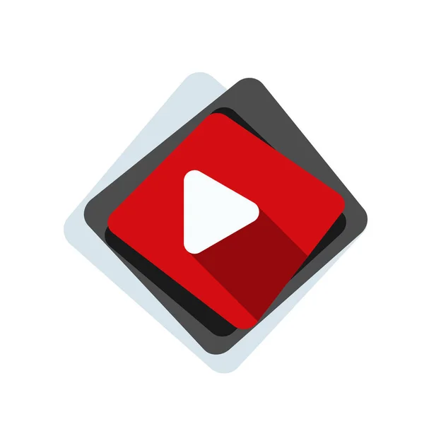Icono de reproducción de vídeo — Vector de stock
