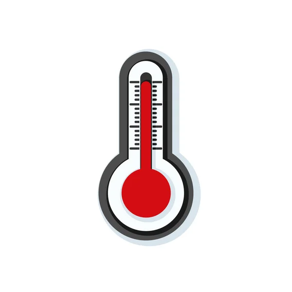 Ícone simples do termômetro — Vetor de Stock