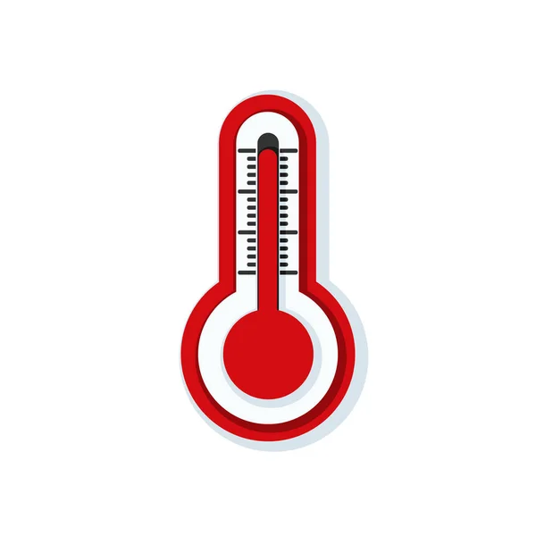 Ícone simples do termômetro — Vetor de Stock