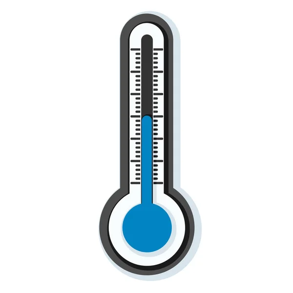 Thermometer eenvoudige pictogram — Stockvector