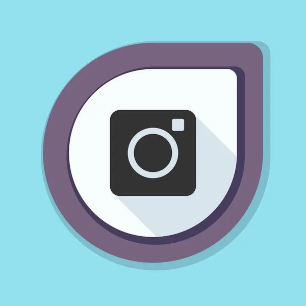 Camera plat bord — Stockvector