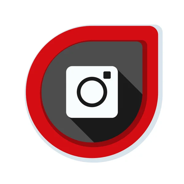 Camera plat bord — Stockvector