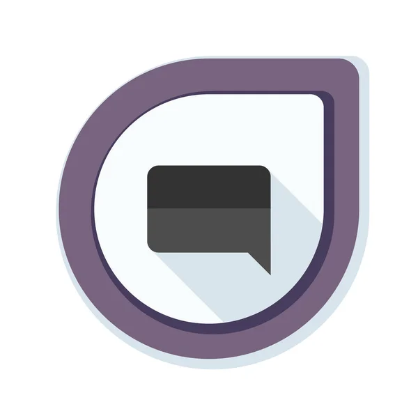 Chat vlakke pictogram — Stockvector