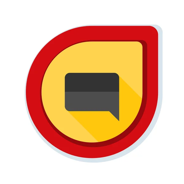 Chat vlakke pictogram — Stockvector