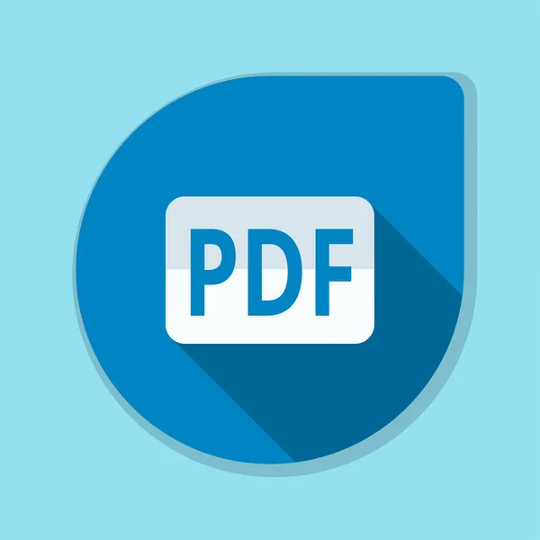 Het symbool van de teken van PDF-document — Stockvector