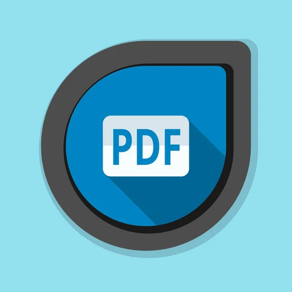 Signo de documento PDF icono — Vector de stock