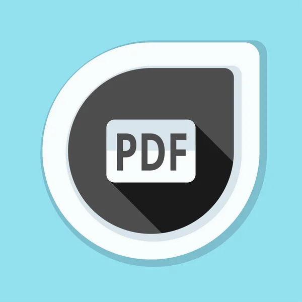 PDF belge işareti simgesi — Stok Vektör