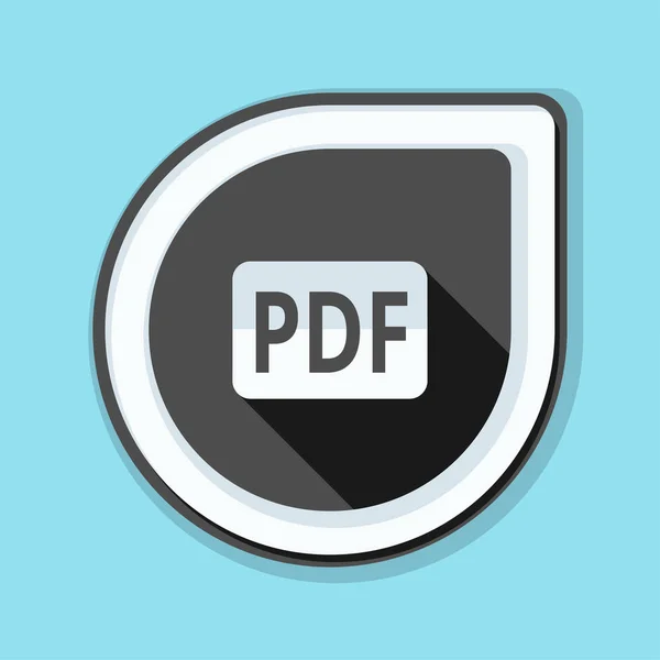 Signo de documento PDF icono — Vector de stock