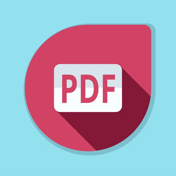 Signo de documento PDF icono — Vector de stock