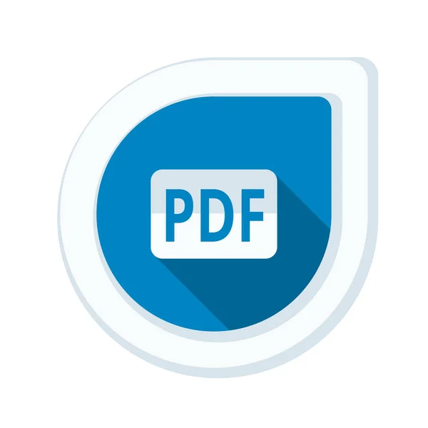 Icona firma documento PDF — Vettoriale Stock