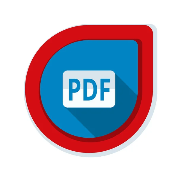 Signo de documento PDF icono — Vector de stock