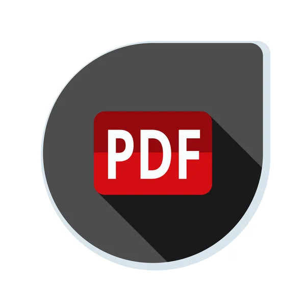 PDF document sign icon — Stock Vector