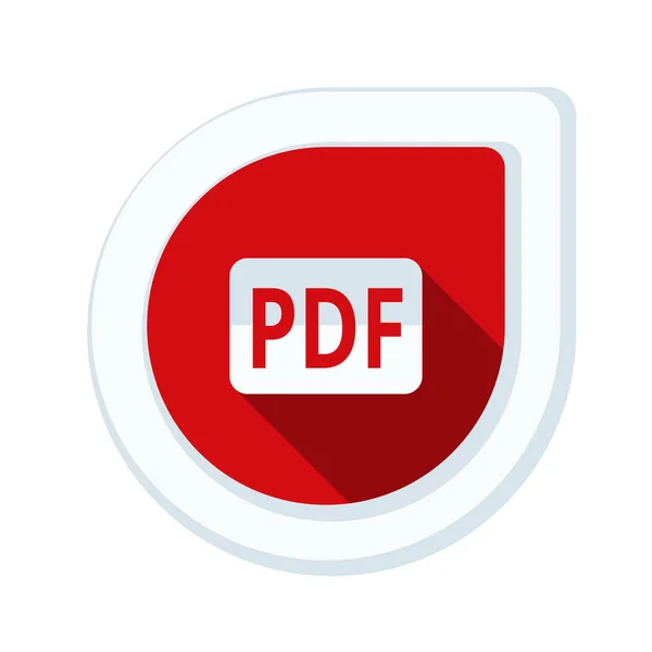 Signo de documento PDF icono — Vector de stock