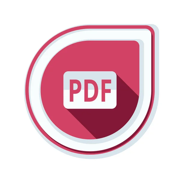 Ícone de sinal de documento PDF —  Vetores de Stock