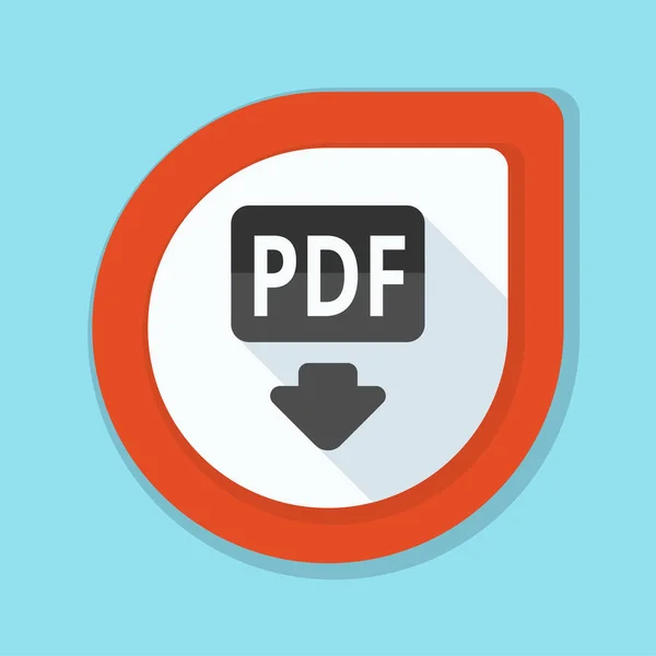 Το εικονίδιο PDF έγγραφο εισόδου — Διανυσματικό Αρχείο