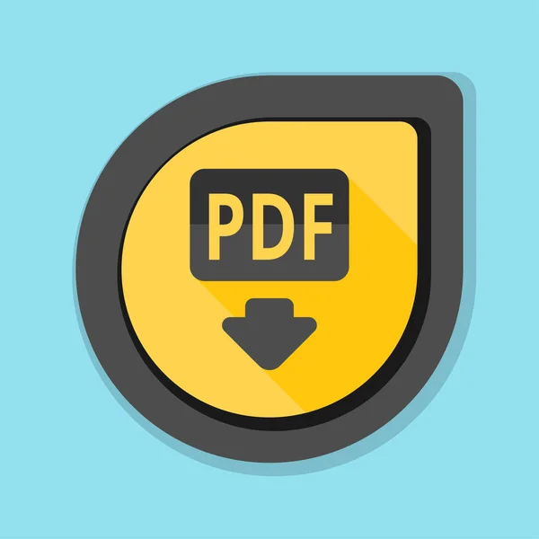 Το εικονίδιο PDF έγγραφο εισόδου — Διανυσματικό Αρχείο