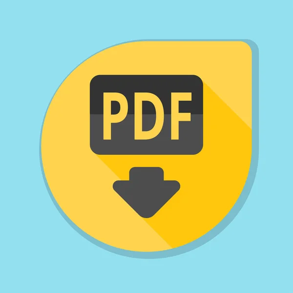 Signo de documento PDF icono — Vector de stock