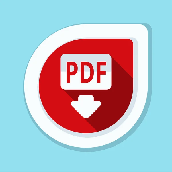 Signo de documento PDF icono — Vector de stock